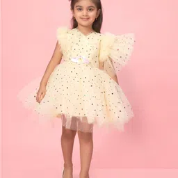 BAESD Girls Embellished Corsage Frilled Fit & Flare Dress-picture-18