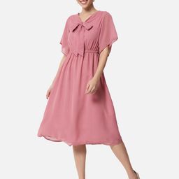 ALL WAYS YOU Flared Sleeves Fit & Flare Dress-image-33