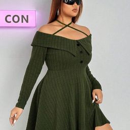 DressBerry Fit & Flare Above Knee Dress-image-76