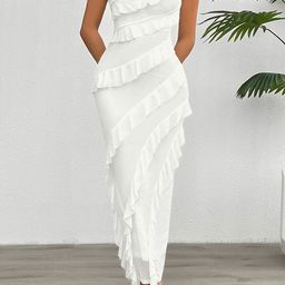 StyleCast x Revolte Strapless Sleeveless Ruffled Maxi Dress-picture-46