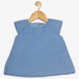 Creative Kids Girls Blue Denim A-Line Dress-image-88