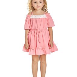 Peppermint Pink Chiffon A-Line Dress-image-26