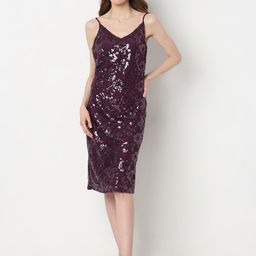 Vero Moda Mermaid Sequin Sheath Dress-image-71