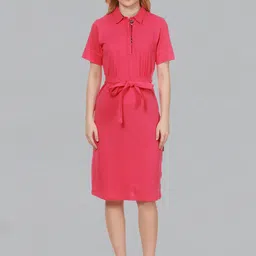 Dream of Glory Inc Shirt Collar Pure Cotton T-shirt Dress-picture-49