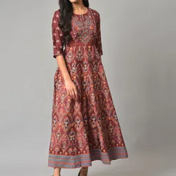 W Ethnic Motifs Ethnic Maxi Dress-image-27