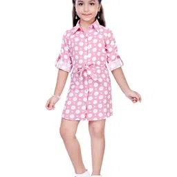 Hunny Bunny Printed Polka Dots Shirt Dress-image-27