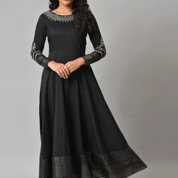 W Ethnic Motifs Embroidered Maxi Ethnic Dress-picture-22