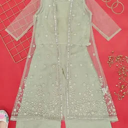 AKKRITI BY PANTALOONS Floral Embroidered Dress-image-29