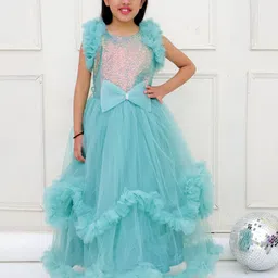 KID1 Net Balloon Maxi Dress-image-79