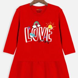 YK X Trampoline Printed Cotton Drop-Waist Dress-image-6
