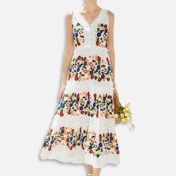 JC Collection Multicoloured Floral Midi Dress-image-98