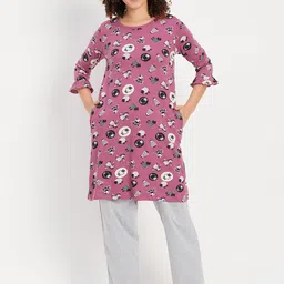 Clovia Women Printed Night suit-picture-11