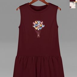 HELLCAT Girls Pack of 2 Printed Cotton Drop-Waist Dress-image-99