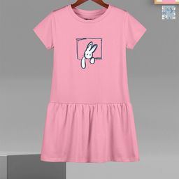 HELLCAT Girls Pack Of 2 Cotton Floral Printed Drop-Waist Dress-image-12