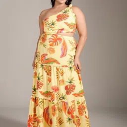 20Dresses Tropical Print A-Line Dress-image-49