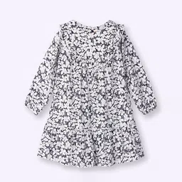 Beebay Girls Floral Print Cotton A-Line Dress-picture-46