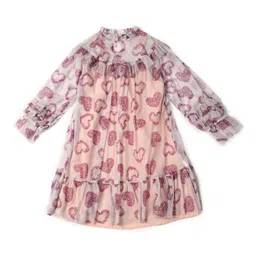 Allen Solly Junior Girls Pure Cotton Print A-Line Dress-picture-45