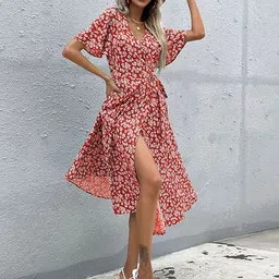 StyleCast Floral Printed A-Line Dress-picture-50