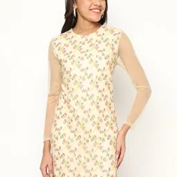 HOUSE OF S Floral Embroidered Net Sheath Dress-image-46