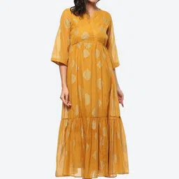 Biba Ethnic Motifs Printed Maxi Dress-image-72