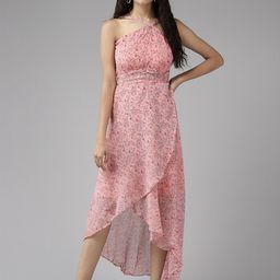 BAESD Floral Printed Shoulder Straps Pleated A-line Midi Dress-picture-24