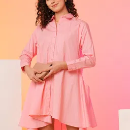 Globus Asymmetric Loose Fit A-Line Dress-image-77