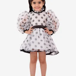 Fairies Forever Girls Grey Printed Fit & Flare Dress-image-57