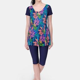 FILMAX ORIGINALS Abstract Printed Round Neck Legsuit-image-12