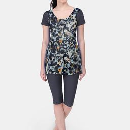 FILMAX ORIGINALS Animal Printed Round Neck Legsuit-image-24