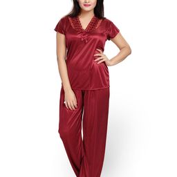 Noty Pack Of 4 Lace Detail Nightwear Set-image-52