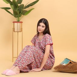 Sweet Dreams Printed Maxi Nightdress-image-31