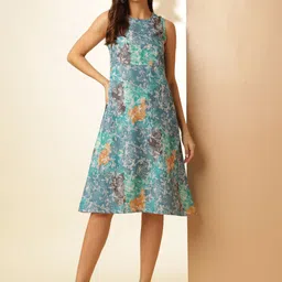 Anouk Women Floral Printed A-Line Midi Dress-image-40