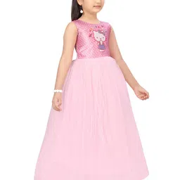 BAESD Hello Kitty Printed Embellished Net Maxi Dress image 2