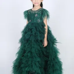 THE LITTLE CELEBS Net Fit & Flare Dress image 3