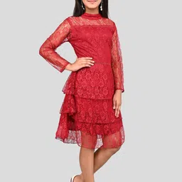 FELLAMO Net A-Line Dress image 3