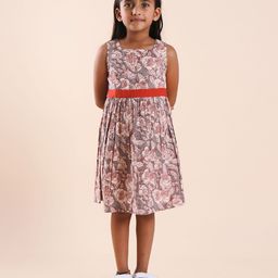 Sangria Girls Printed Fit & Flared Dresses-48