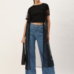 ANVI Be Yourself Longline Open Front Shrug image 2