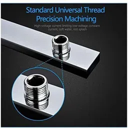 H2 PLUS Heavy SS Square Shower Arm with Wall Flange, Chrome Finish (18INCH) Health Faucet, Handle Controlled-26
