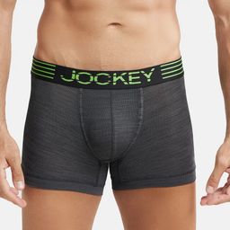 Jockey Move Collection Men Black Solid Micro Touch Elastane Stretch Fabric Trunks MM05-picture-58