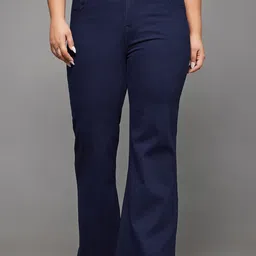 Miss Chase A+ Women Plus Size Bootcut High-Rise Clean Look Stretchable Jeans-picture-9