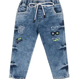 Wish Karo Boys Classic Typography Printed Regular Fit Mid-Rise Clean Look Cotton Jean-11