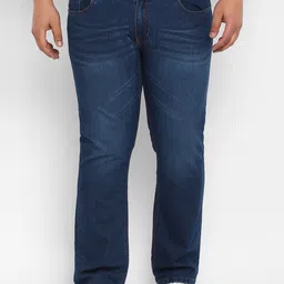 Urbano Plus Men Mid-Rise Light Fade Clean Look Stretchable Bootcut Jeans-image-21
