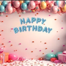 Birthday Celebration Backdrop Decoration Curtain Cloth 5ft x 8ft-13