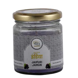 Tara Enlightening World Jaipuri Jamun Medium Glass Container Screw Lid Candle-22