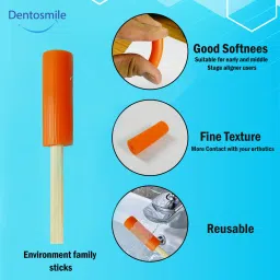 dentosmile Chewies Seater for Invisalign Aligner Chompers Trays in Orange Colour with Carry Case (Unscented) Teeth Whitening Kit image 5