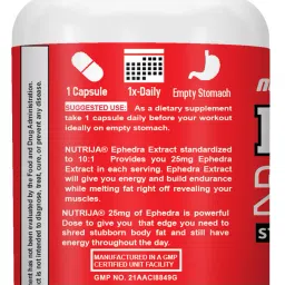 nutrija Ephedra Extract 25mg (Standardized to 10:1) image 2