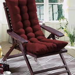 Rocking Chairpad Cotton Solid Chair Pad Pack of 1-image-34