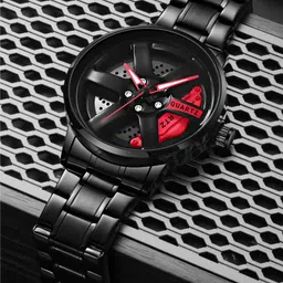 empero 3D Rotating Spinning Watch Quartz Men Rim Car Wheel Watches Analog Watch- For Men Wheel Watch-picture-22