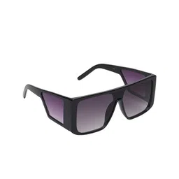CRIBA Unisex Grey Lens & Black Shield Sunglasses with UV Protected Lens-24