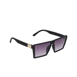 CRIBA Unisex Grey Lens & Black Square Sunglasses with UV Protected Lens CR_CROATIA-34